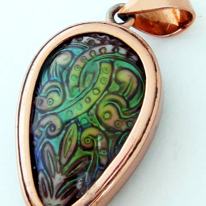 Tika - Wholesale Individual charm/pendant - Copper Mirage Bead Pendants6