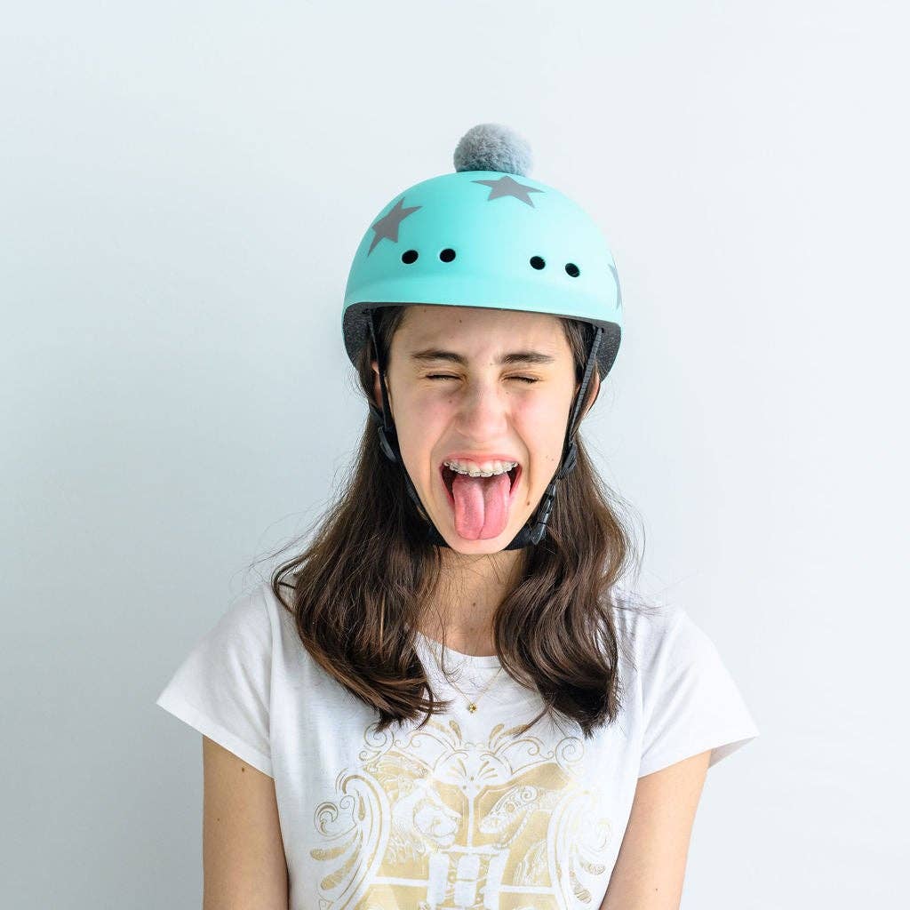 Sawako: The Stylish Helmets – wholesale Bike/scooter – Kids – Kids Star: Turquoise3