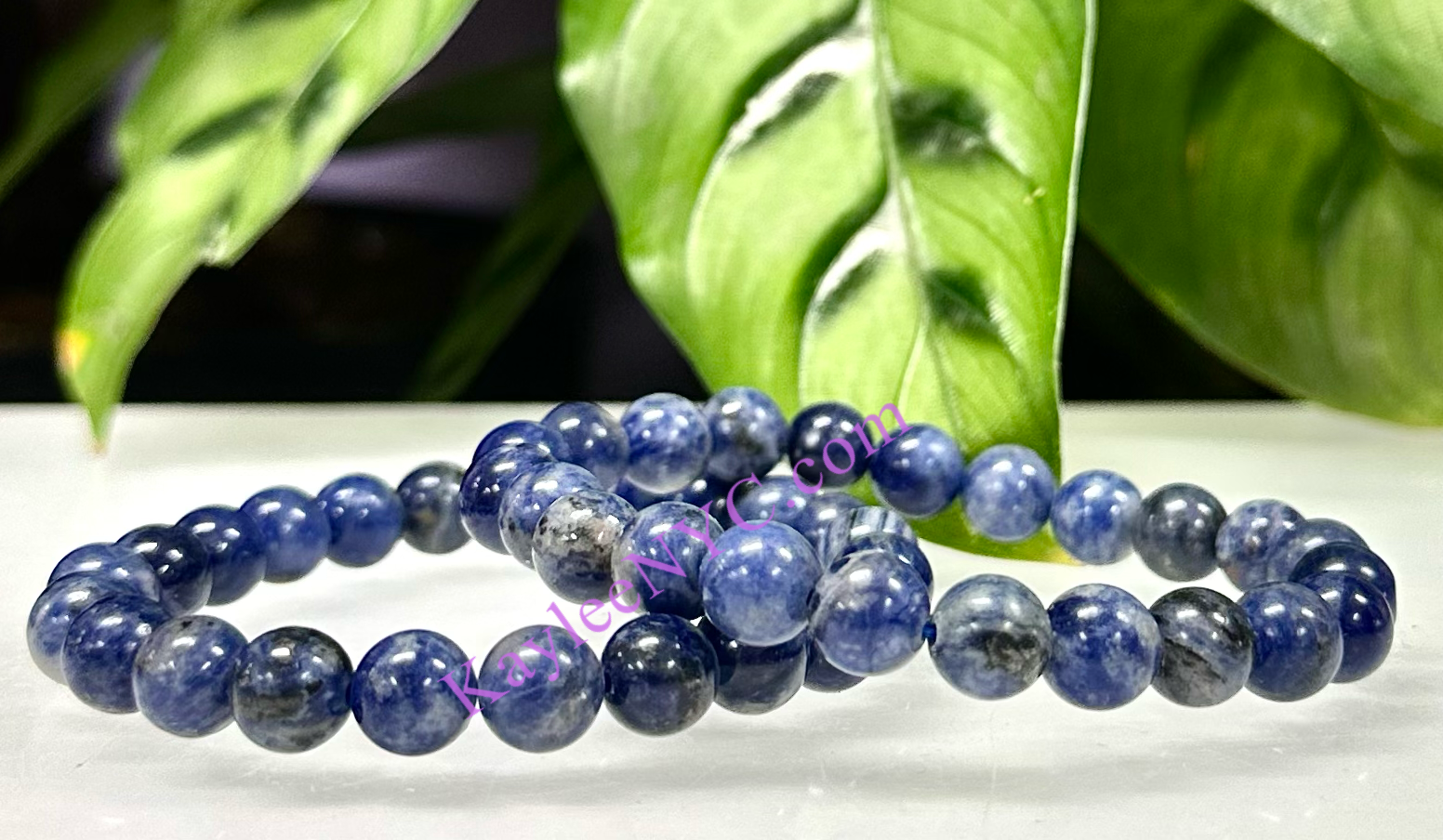 KayleeNYC - Wholesale Beaded Bracelet - Natural Sodalite 8mm 7.5” stretch bracelet2