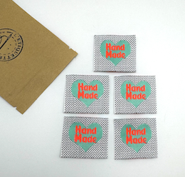 L’Étiquette Home Couture - Wholesale Craft Sewing Kit - Woven Label to Sew: Hand Made - FLUO3
