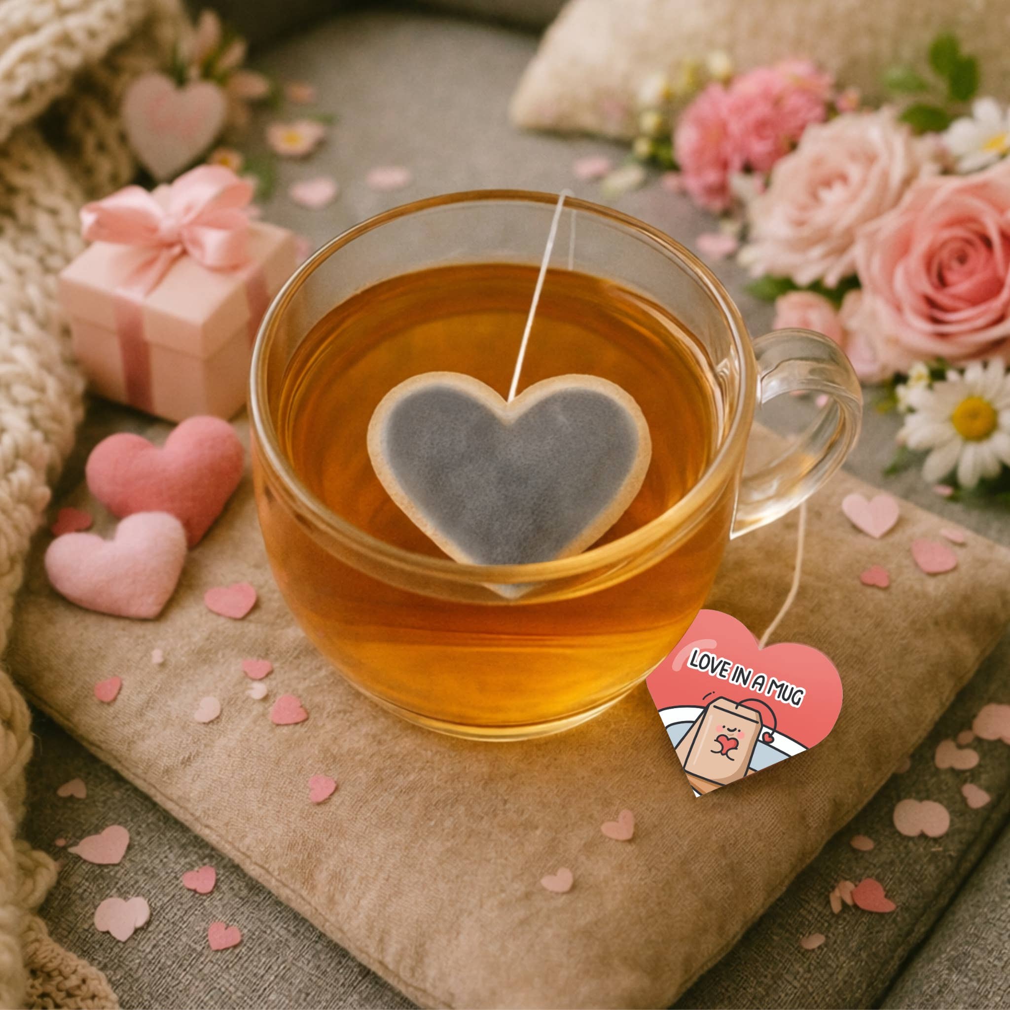 Toastedink - Wholesale Tea Bags - Mother's Day Heart Shaped Tea Bags 2
