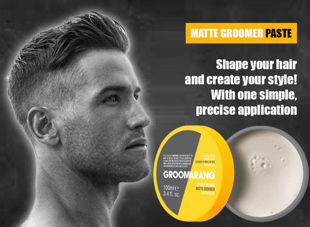 My Wholesale Warehouse – wholesale Hair styling gel/mousse – Groomarang Power of Man 'Matte Groomer' Hair Paste 100ml