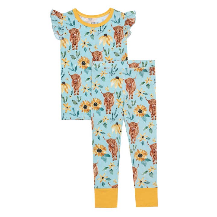 Highland Blooms Pajamas for wholesale by Baby Bean & Co.