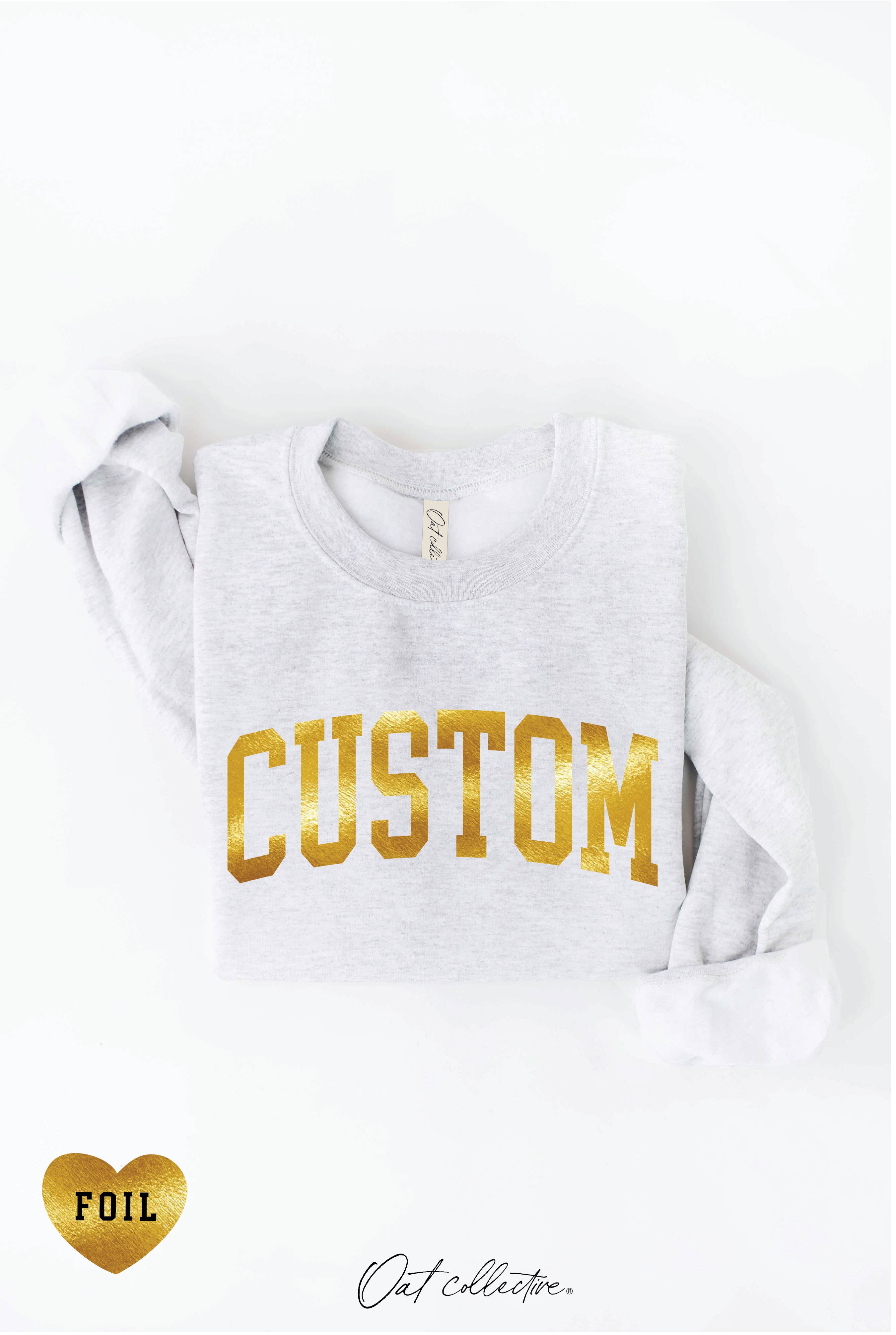 OAT COLLECTIVE - Venta al por mayor Sudadera estampada - Mujer - Sudadera gráfica personalizada con lámina22