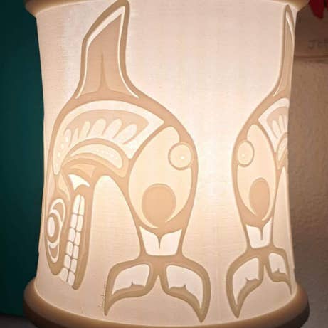 10 Buffalos Art - Wholesale Lamp Shade - 3D Printed Lamp Shades with Original Art - Lamp Shade ONLY1