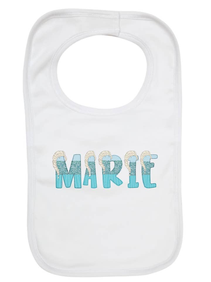 Princess Personalised Baby Bib for wholesale by Little Ratbag
