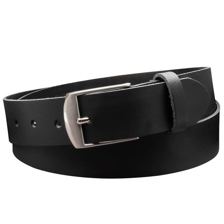 Cintura nera in pelle vera da 35 mm EH49-SL Made in Germany per la vendita all'ingrosso da parte di A-Venten GmbH