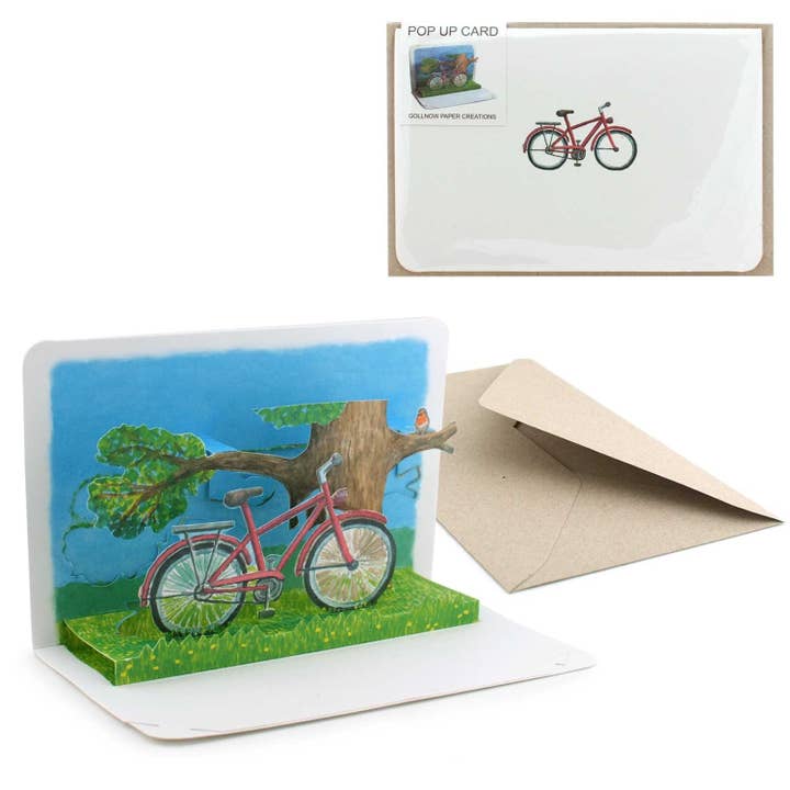 Gollnow Paper Creations - Wholesale Everyday Greeting Card - New! pop up card bike1