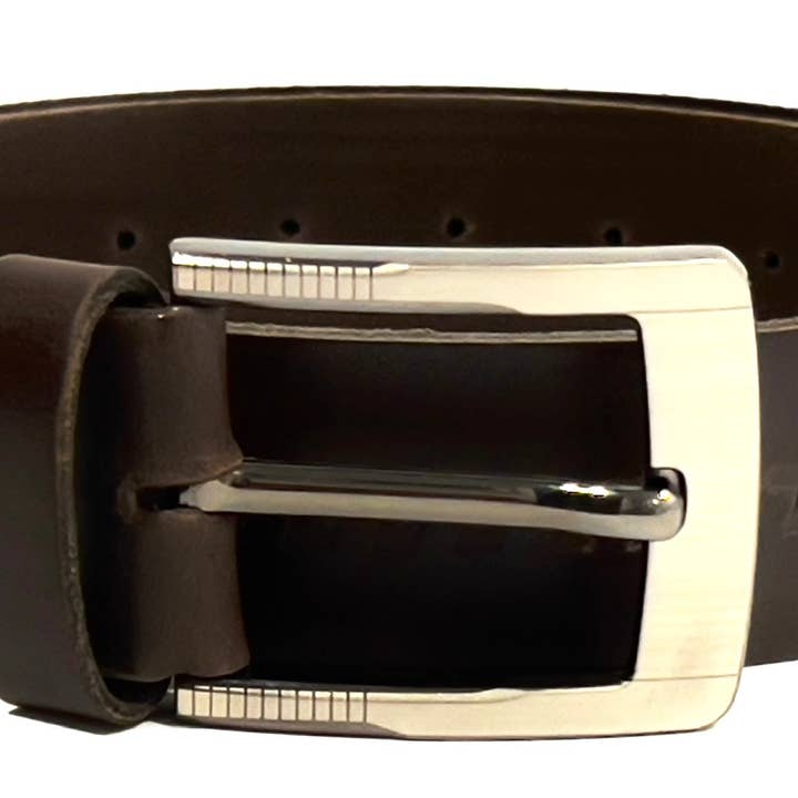 HAARLEM KUZE 16340 Ceinture en cuir marron pour homme pour la vente par HAARLEM