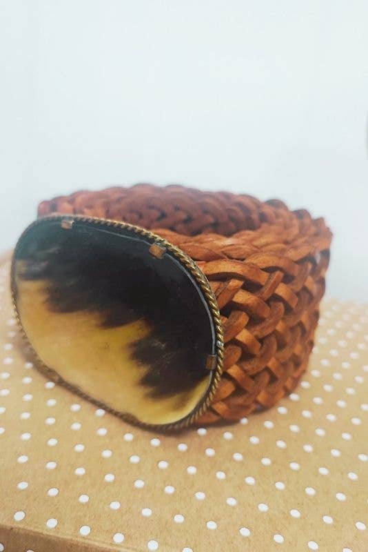 Lula Natura - Wholesale Belt - Women's - VENUS WIDE BROWN LEATHER BELT4