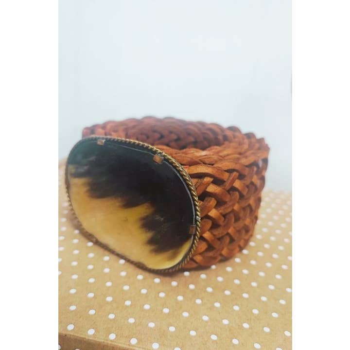 Lula Natura - Wholesale Belt - Women's - VENUS WIDE BROWN LEATHER BELT4