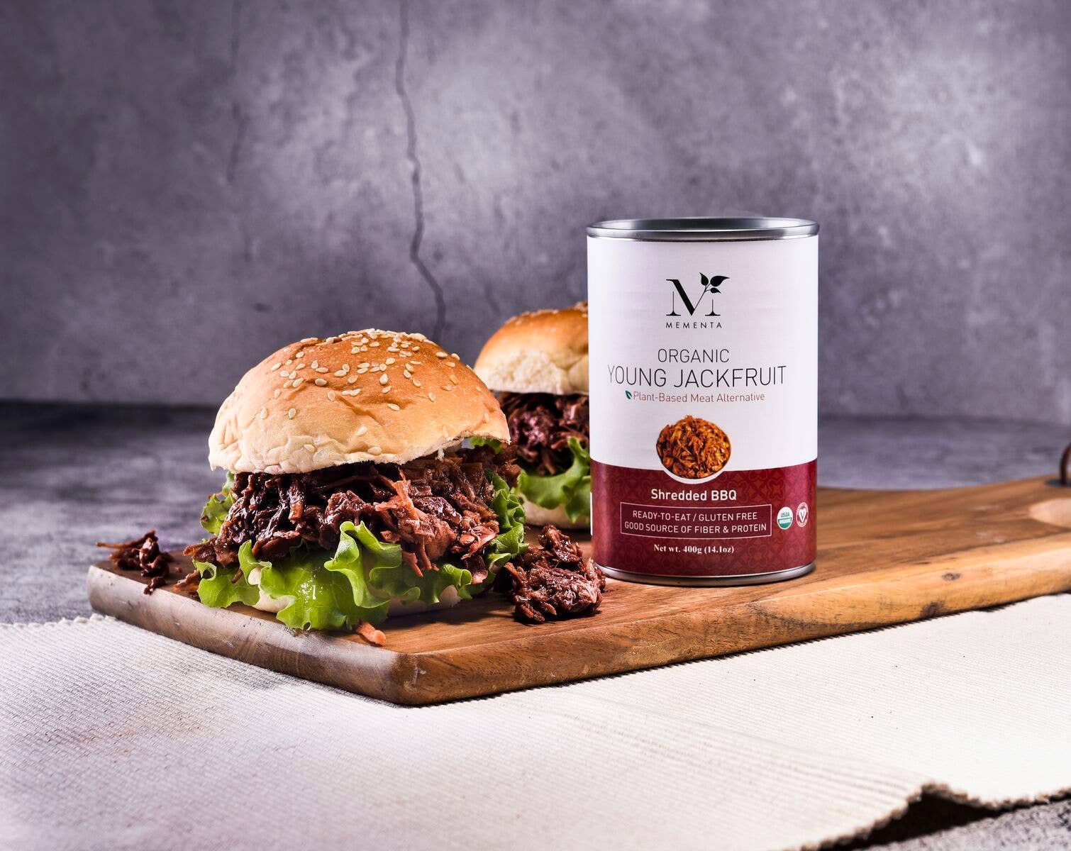 Mementa Inc. - Wholesale Shelf Stable Prepared Meal - Organic Jackfruit, BBQ - Meat Alternative3