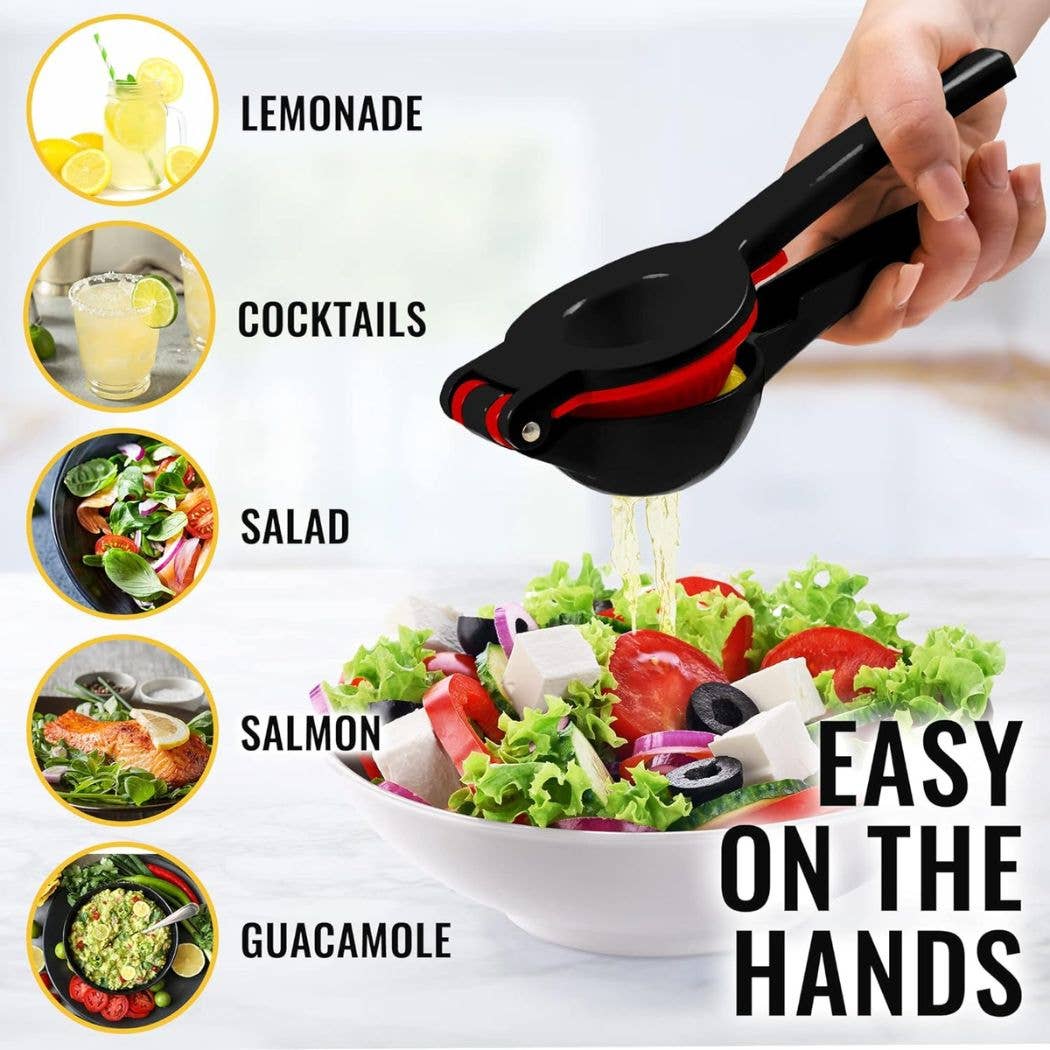 Zulay Kitchen - Venta al por mayor Exprimidores - Exprimidor de limón y lima 2 en 1 de metal, exprimidor manual11