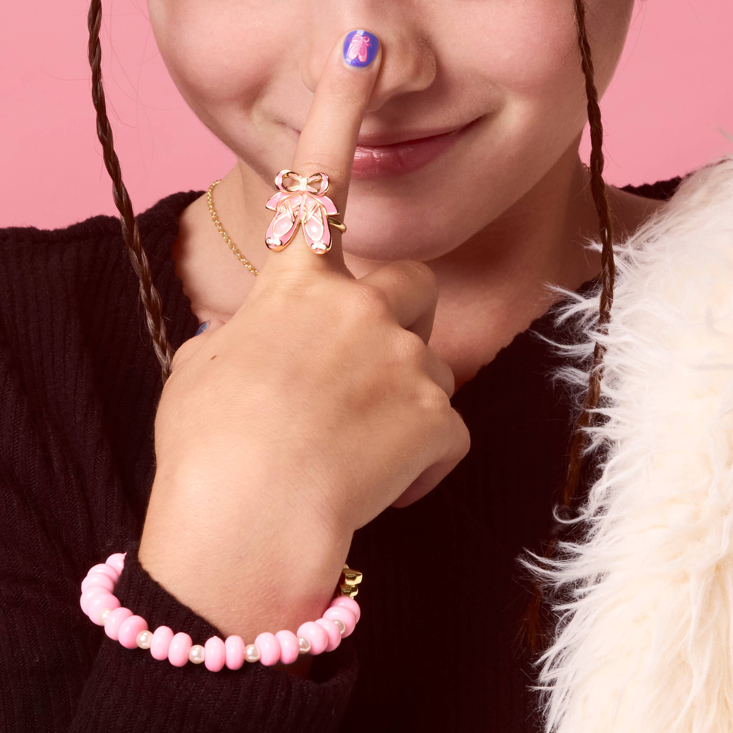 Girl Nation - Wholesale Jewelry Set - Ring on the Fun Ballerina Assortment with Free Display1