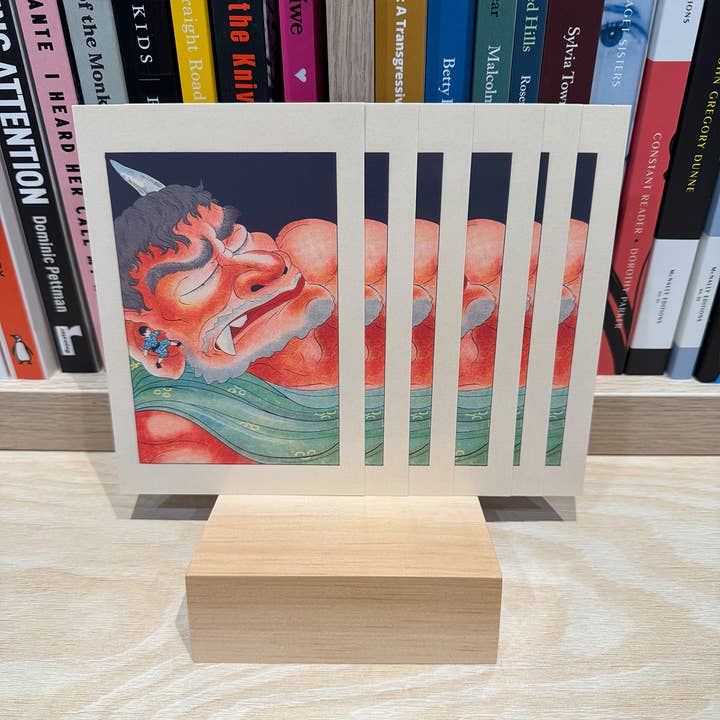 50 Watts - Wholesale Postcard - Postcard - vintage Japanese illustration - red demon2