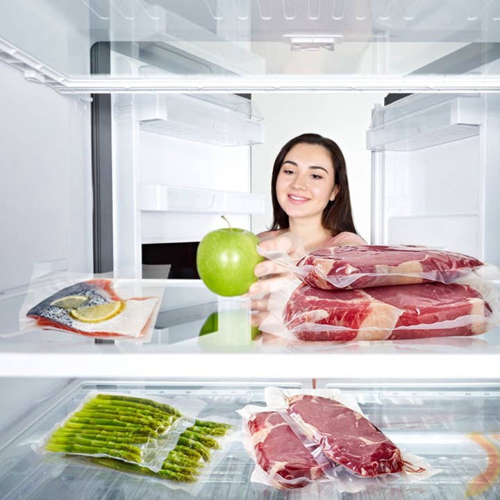 White Electric Vacuum Sealer Machine Household Automatic Food Vacuum Sealer Quick Sealing System Machine for wholesale on Faire7