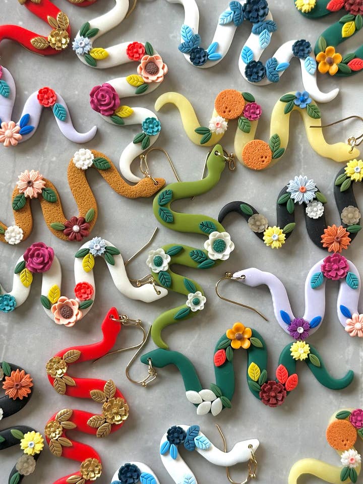 Snake Earrings (more colors) for wholesale by By Soph & Co.