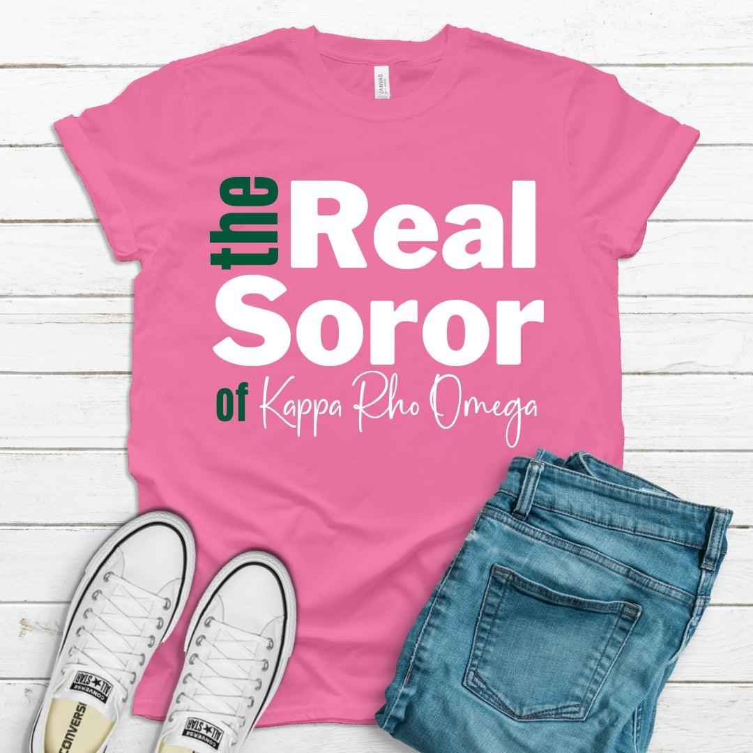 CoRo & Company - Wholesale Screen Printed T-Shirt - Women's - AKA The Real Soror Tee0