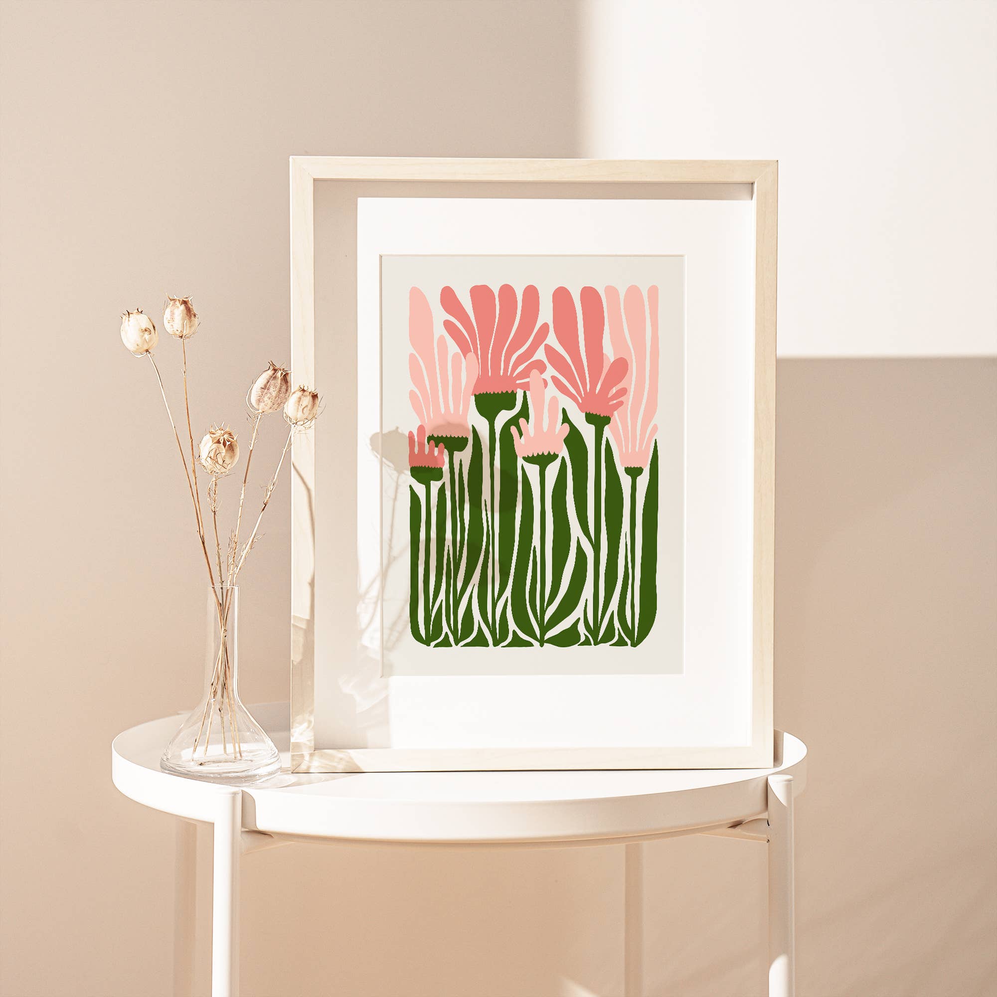 Sugar & Canvas – wholesale Art print – Flower Market Colorful Abstract Botanical Flowers Art FM1007