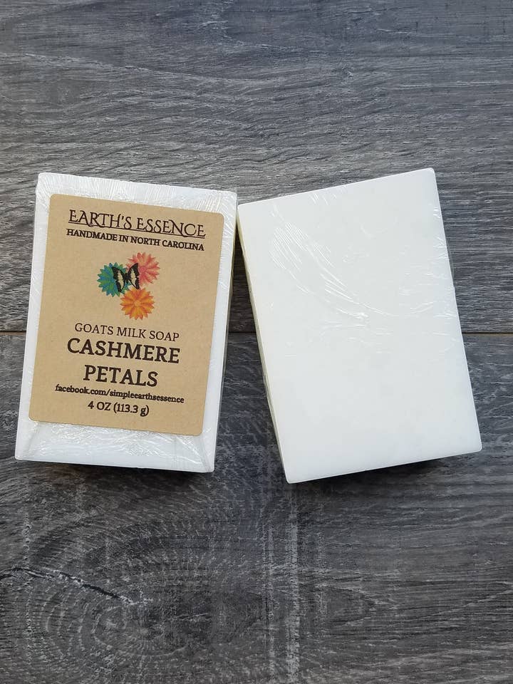 Kaschmirblüten 4 oz Ziegenmilchseife für den Großhandel von Earth's Essence