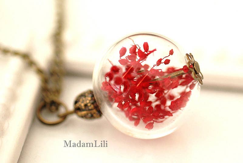 MadamLili – wholesale Hänge-/berlockhalsband – Sommerfreude II Real Blossom Halsband - VIK-161