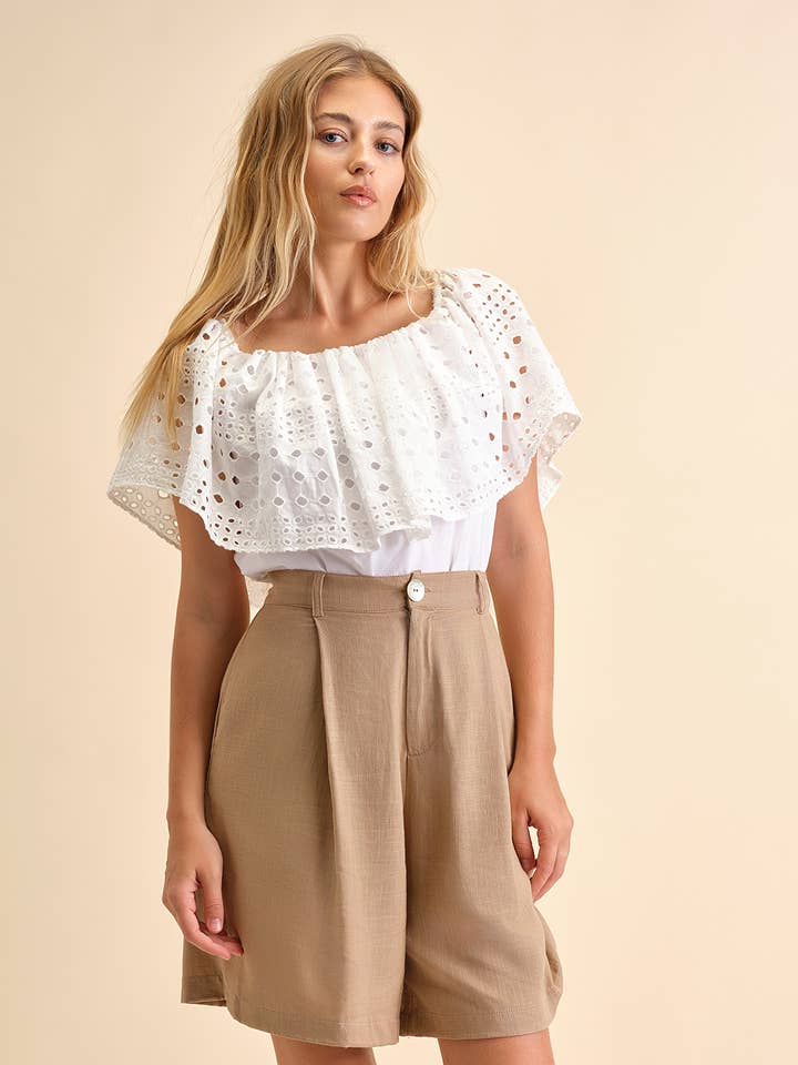 English Embroidered Blouse for wholesale by GUIMANOS