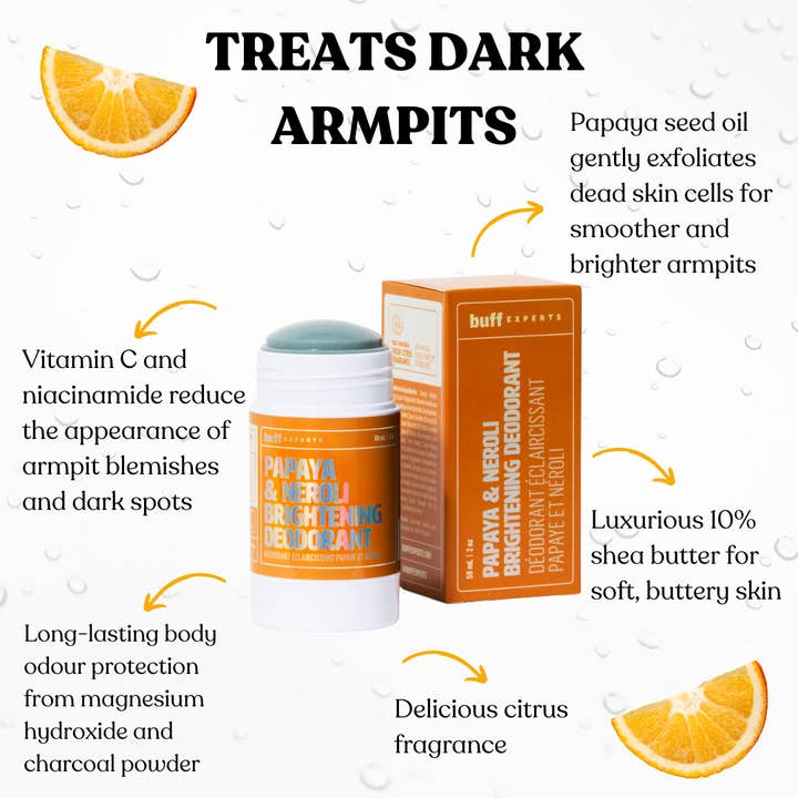 Buff Experts - 🇨🇦 - Wholesale Deodorant - Women's - Papaya & Neroli Brightening Deodorant