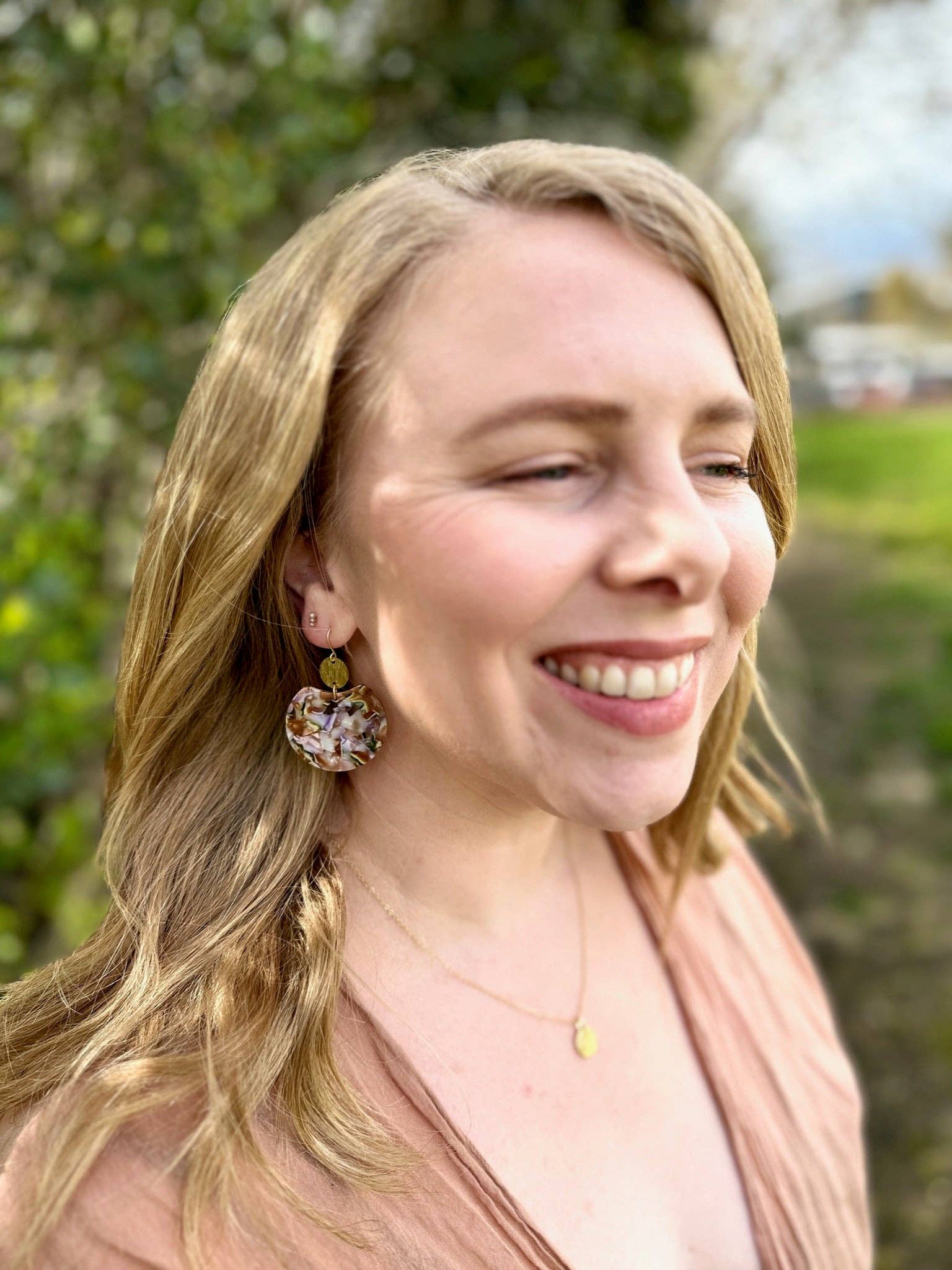 Moxie Collective (formerly Atonement Design) - Wholesale Dangle Earrings - Primrose Confetti Disc Earrings5