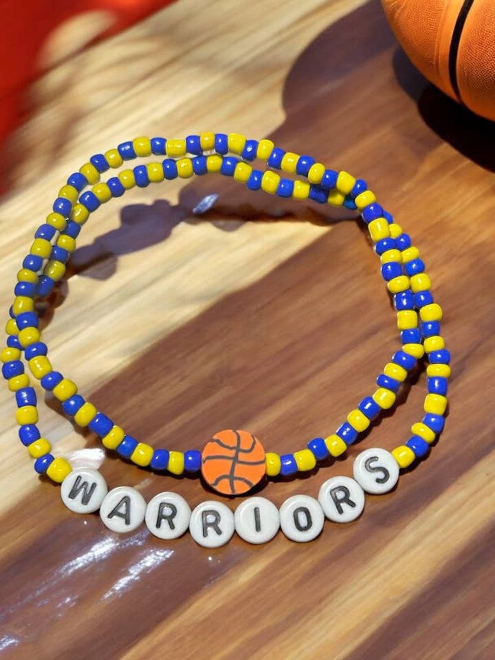 Bay Area Kleuren Armband – Geïnspireerd door Basketbal voor wholesale door Ka_Creative_Art
