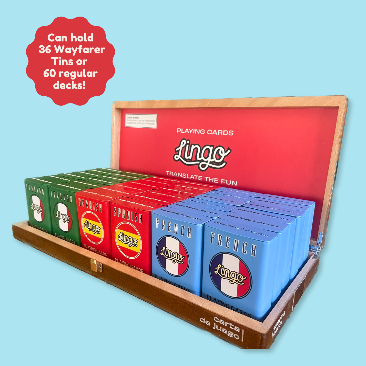 Lingo Playing Cards – Expositor de loja por atacado – Caixa de Expositor Lingo Cuban2