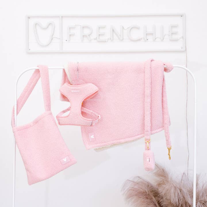 Frenchie - Vendita all'ingrosso Dispenser di sacchetti per la cacca - Portaborse Frenchie Poo - Teddy Pink7