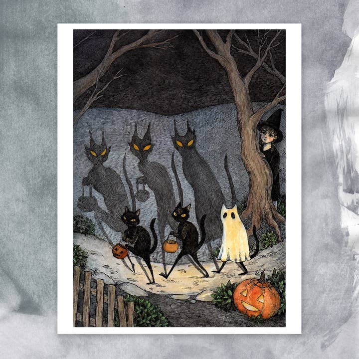 Stupid Animal Shop - Wholesale Art Print - The Bad Luck Gang - 11x14" print