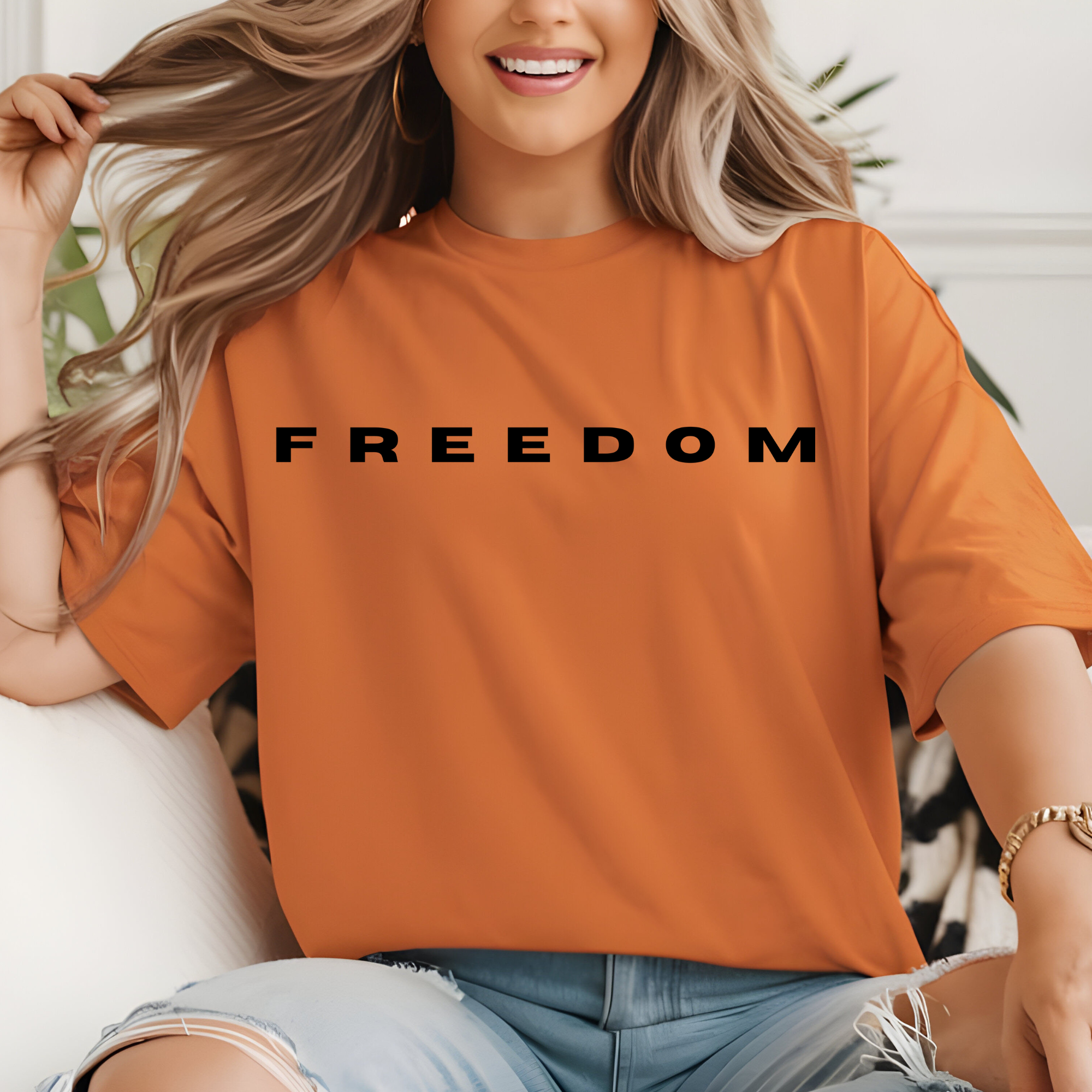 RusticPrintStudio - Wholesale Screen Printed T-Shirt - Women's - Freedom Charlie Kirk T Shirt Protest T-Shirt Activist Shirt3
