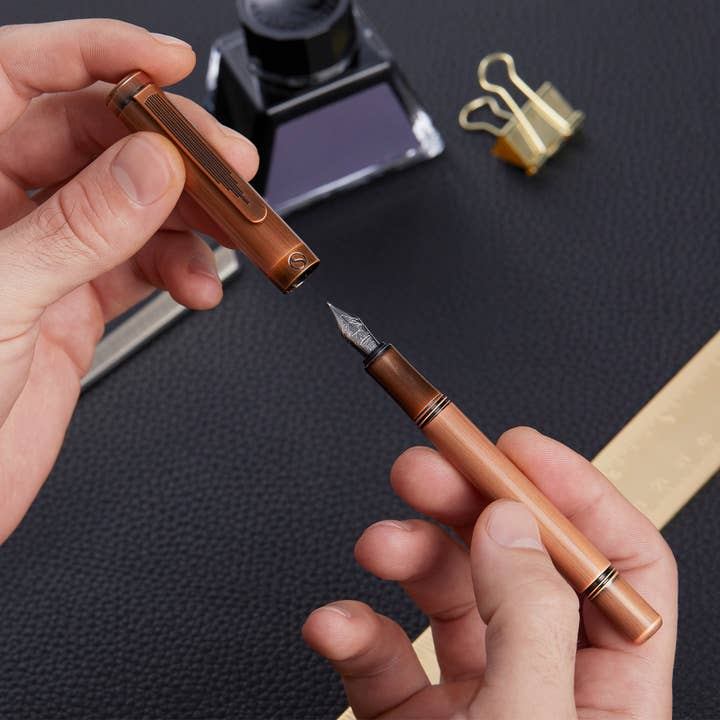 Scriveiner - Wholesale Pen - Scriveiner EDC Copper Fountain Pen - Fine Nib - Custom2