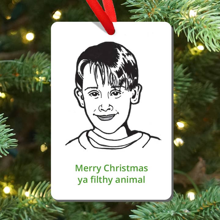 Hjemme alene Kevin beskidte dyr magnet og ornament for engroshandel hos Design Corner