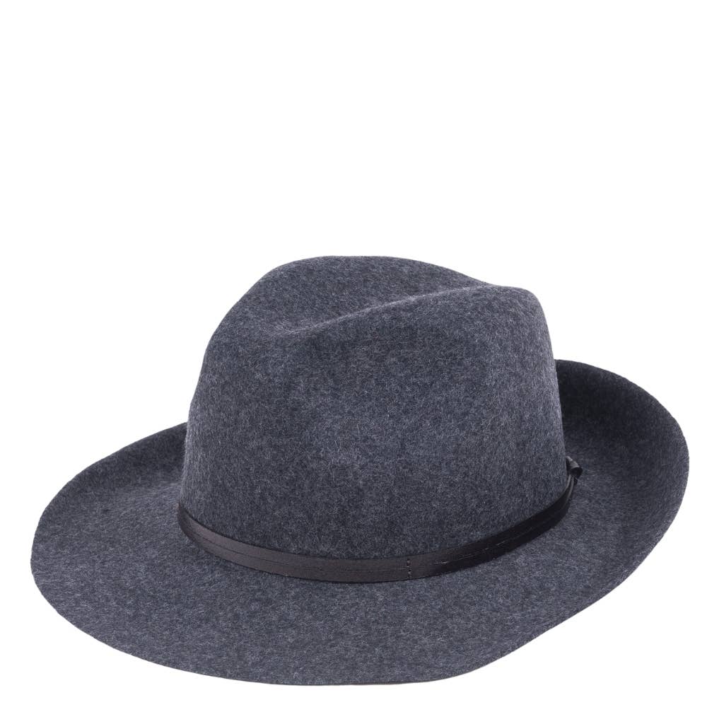 TRAVAUX EN COURS... – Großhandel Fedora-Hut – Damen – Filzhut mit Lederband und rohem Rand40