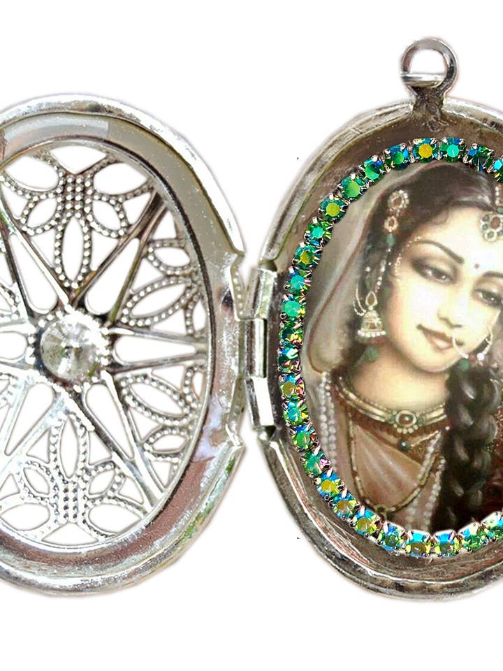 Godin Parvati (Godin van de Liefde) - Roestvrijstalen medaillon voor wholesale door MariaSantissimaShop