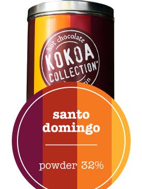 HEISSE SCHOKOLADE Santo Domingo Pulver 32% für den Großhandel von Kokoa Collection