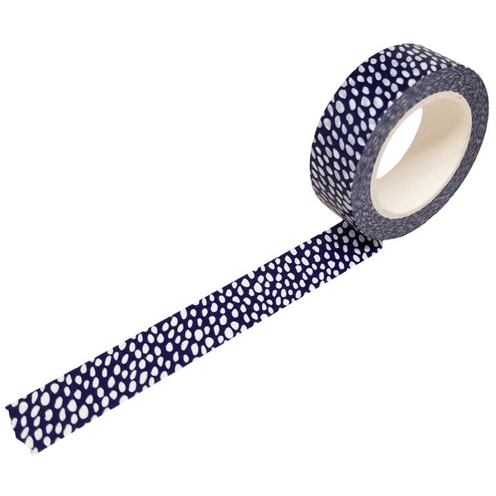 Navy Blue Organic Dot Washi Tape for wholesale by beve!