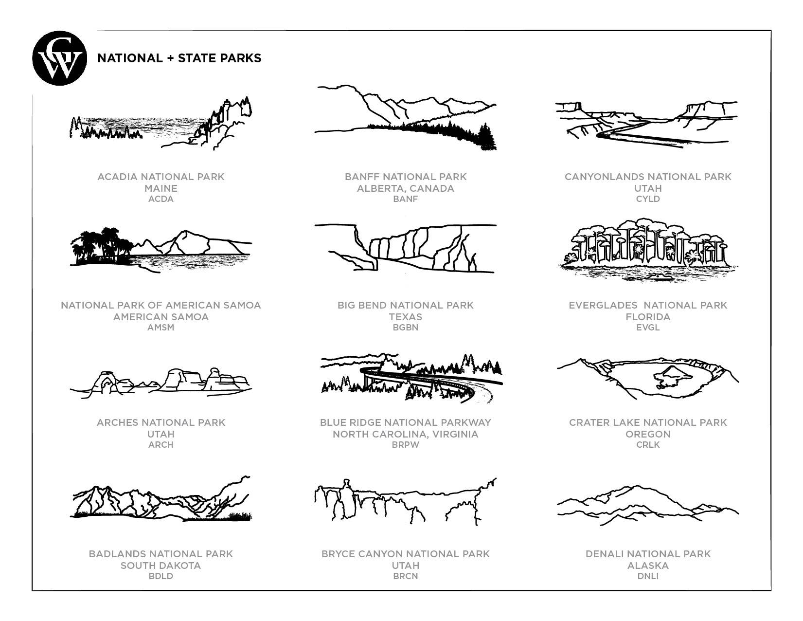Grainwell - Wholesale Decorative Tabletop Object - National + State Park Hardwood Scapes2