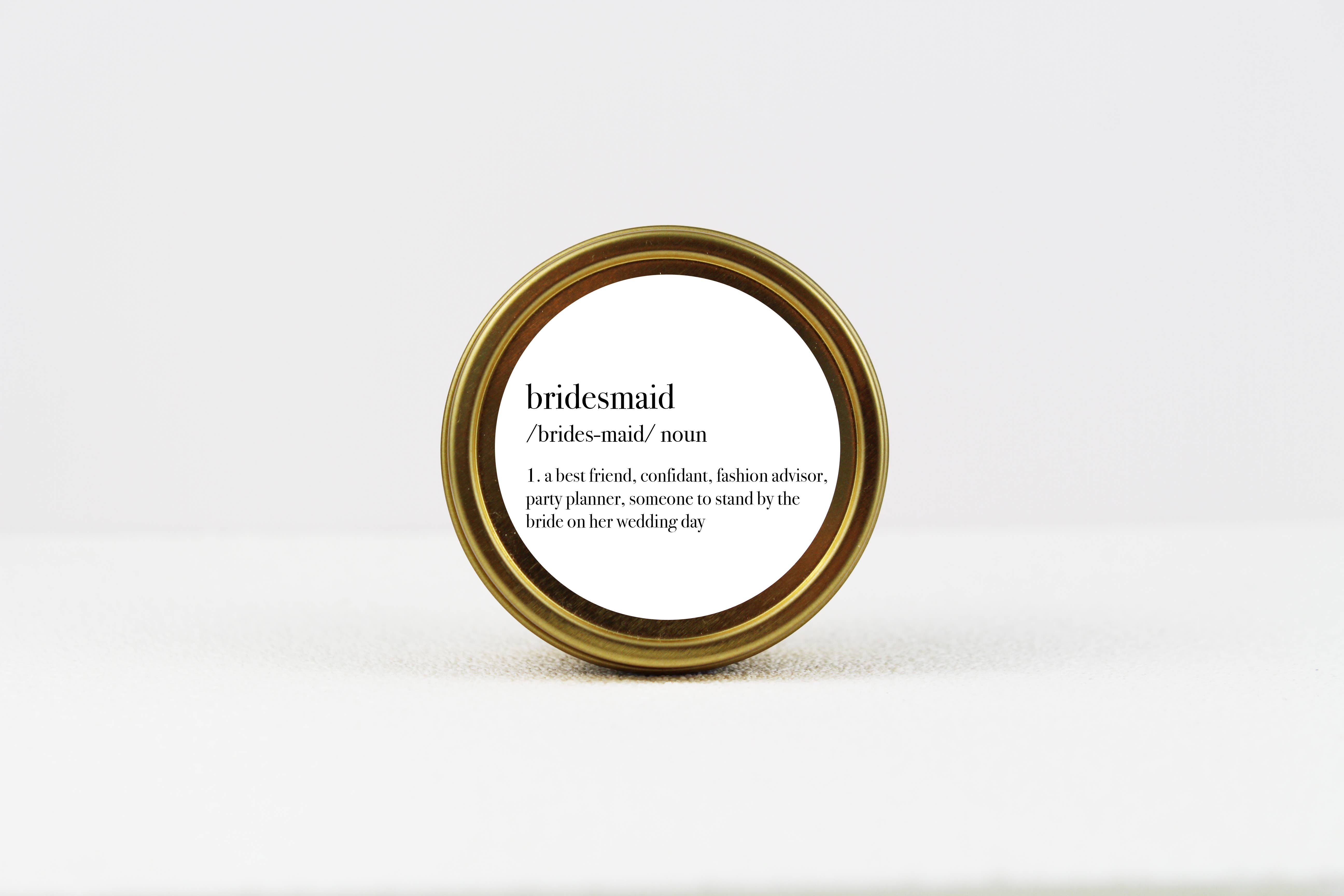 Aria Bella Candles - Wholesale Jar/Filled Candle - Bridesmaid Definition Soy Candle0