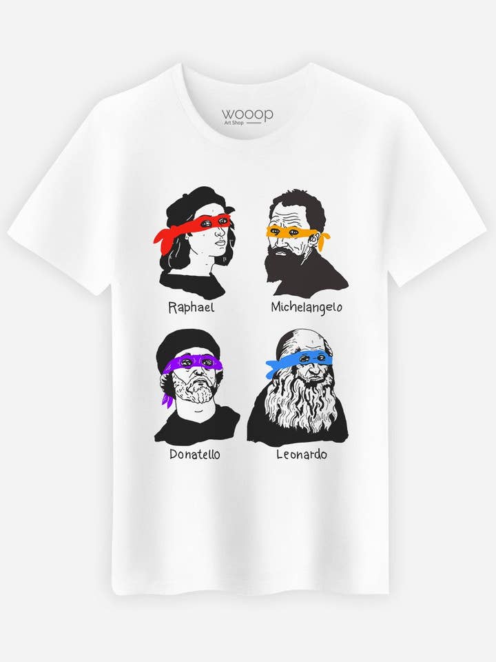 Ninjas Vit T-shirt för wholesale av Wooop