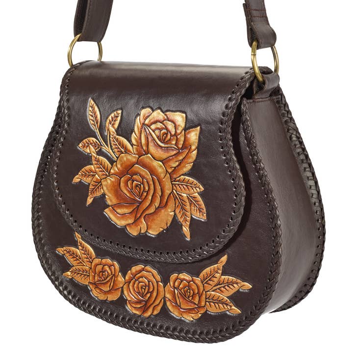 Akaroa Phoebe Bag Dark Choc/Gold for wholesale on Faire3