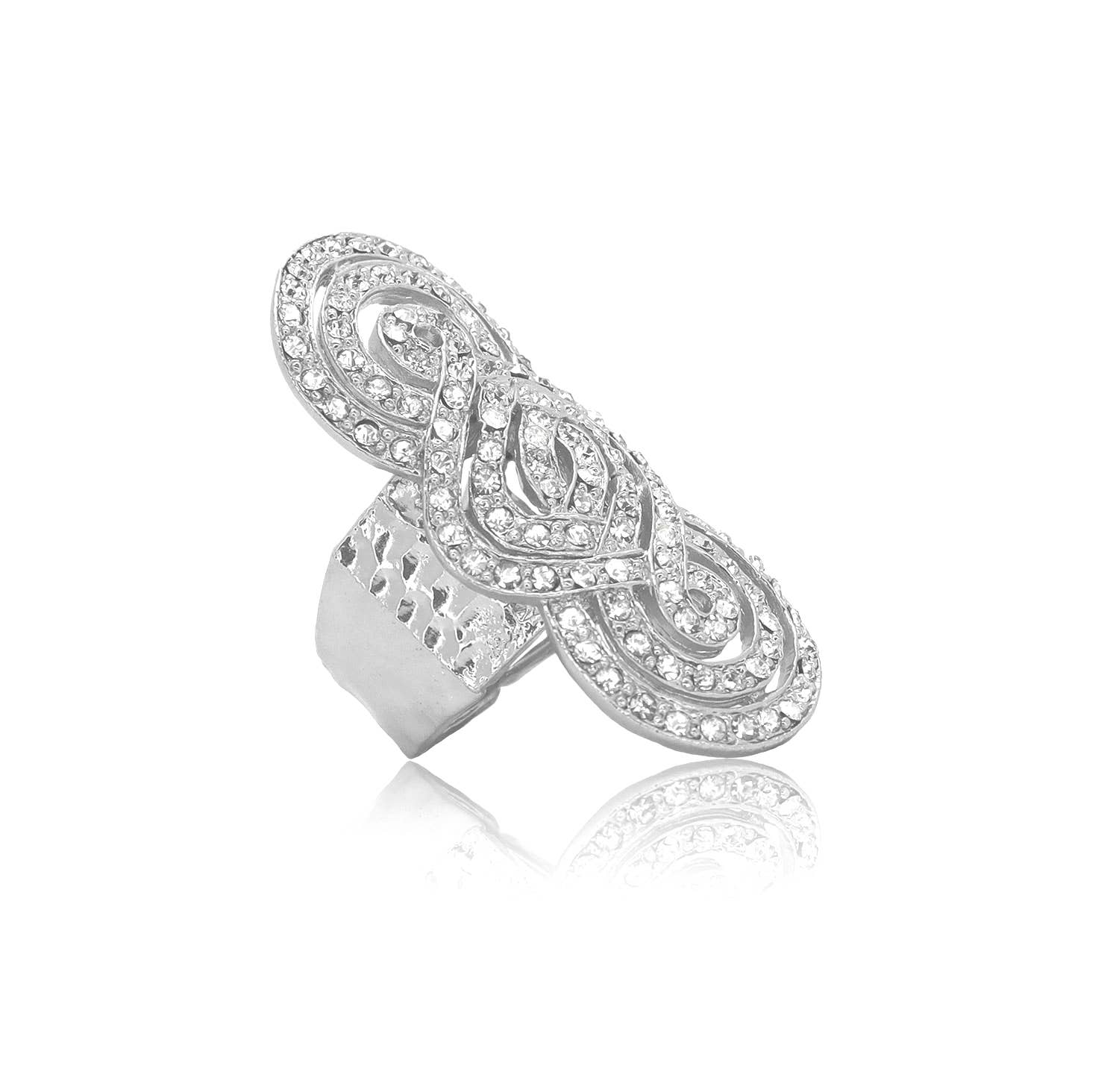 KARINE SULTAN – Engroshandel Statementring – Pavé CZ cocktailring - mousserende statementring