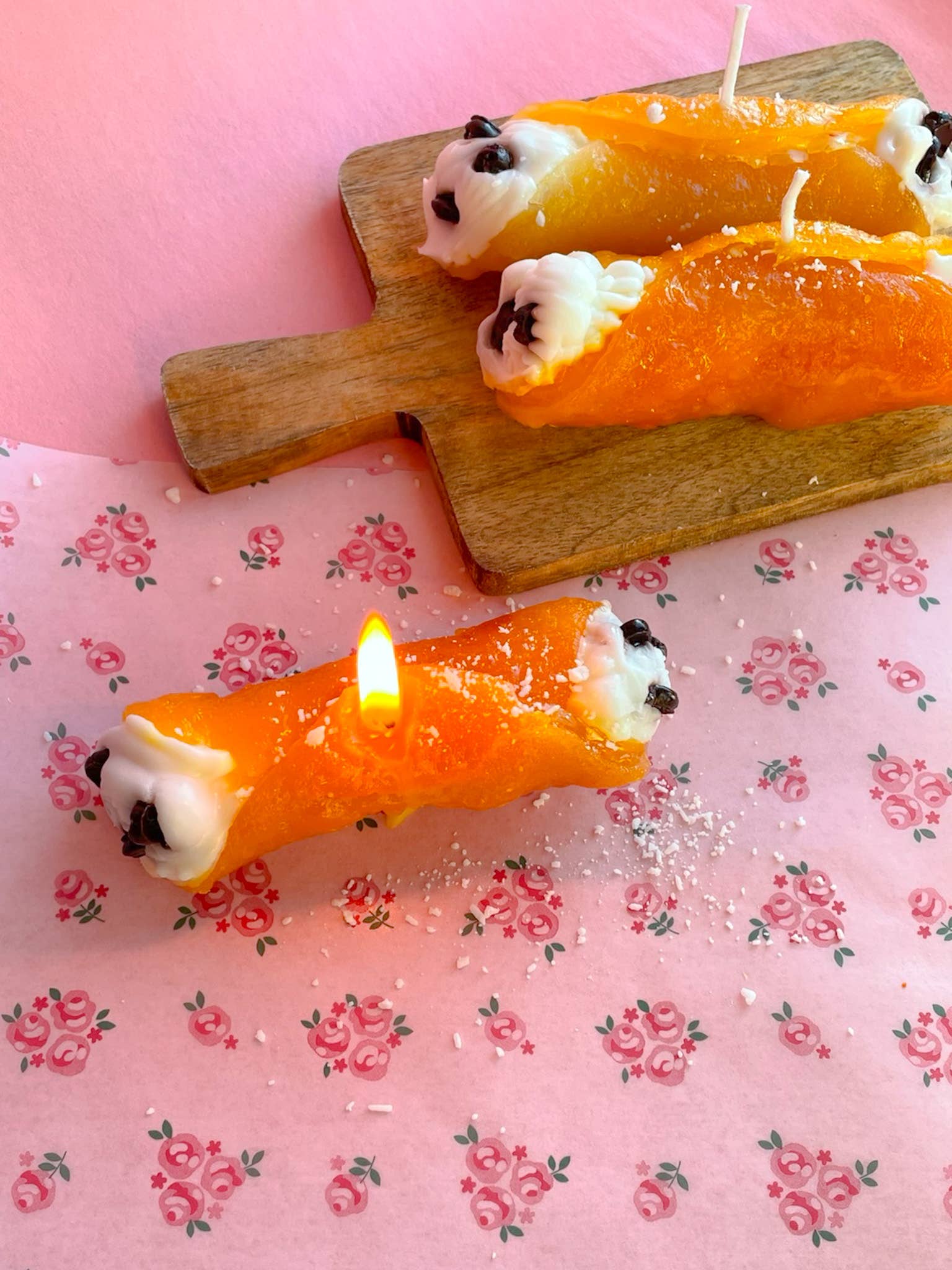 The Wednesday Co - Wholesale Novelty Candle - Cannoli Amore! - Cannoli Candle1