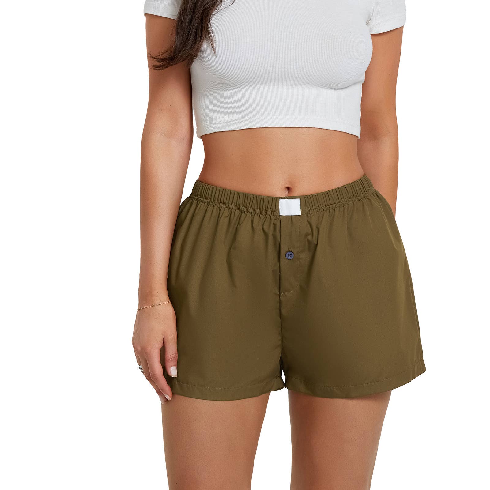 Lily Clothing - Wholesale Shorts - Women's - Retro plaid casual high-waisted loose shorts14