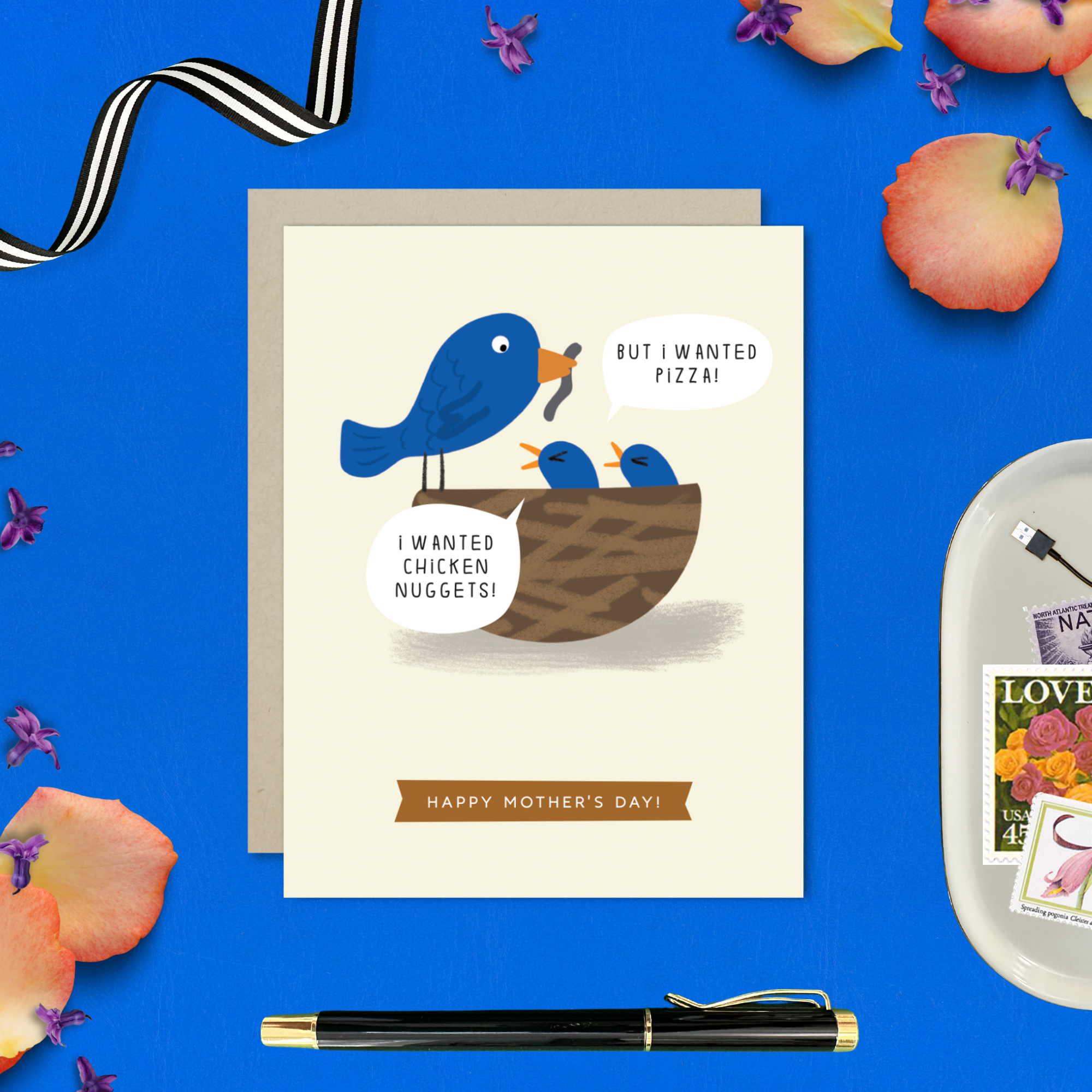 Barone and Co. - Wholesale Mother's Day Card - Mom Bird Dinner Card1