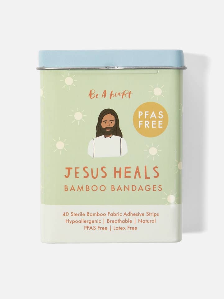 Jesus Heals Bandages® – Bamboo & PFAS Free for wholesale by Be A Heart