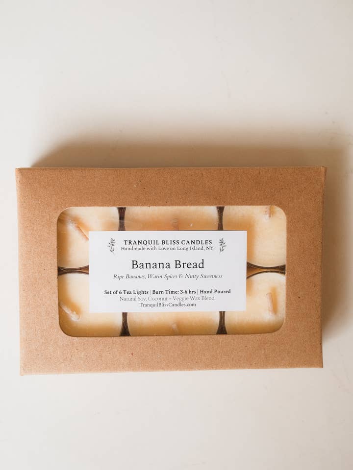 Velas de Plátano y Pan para venta al por mayor de Tranquil Bliss Candles