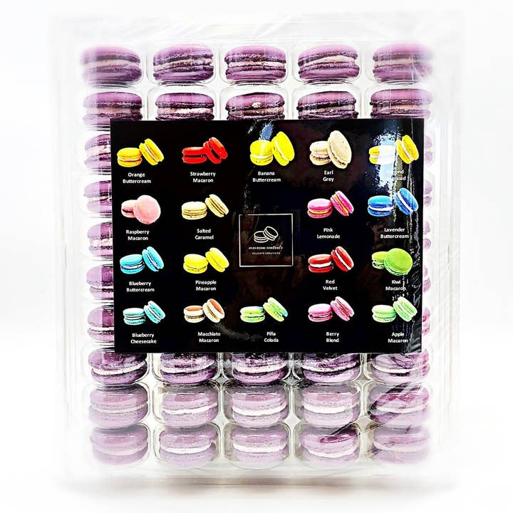 50 Pack Ube French Macaron Value Pack for wholesale by macaron centrale